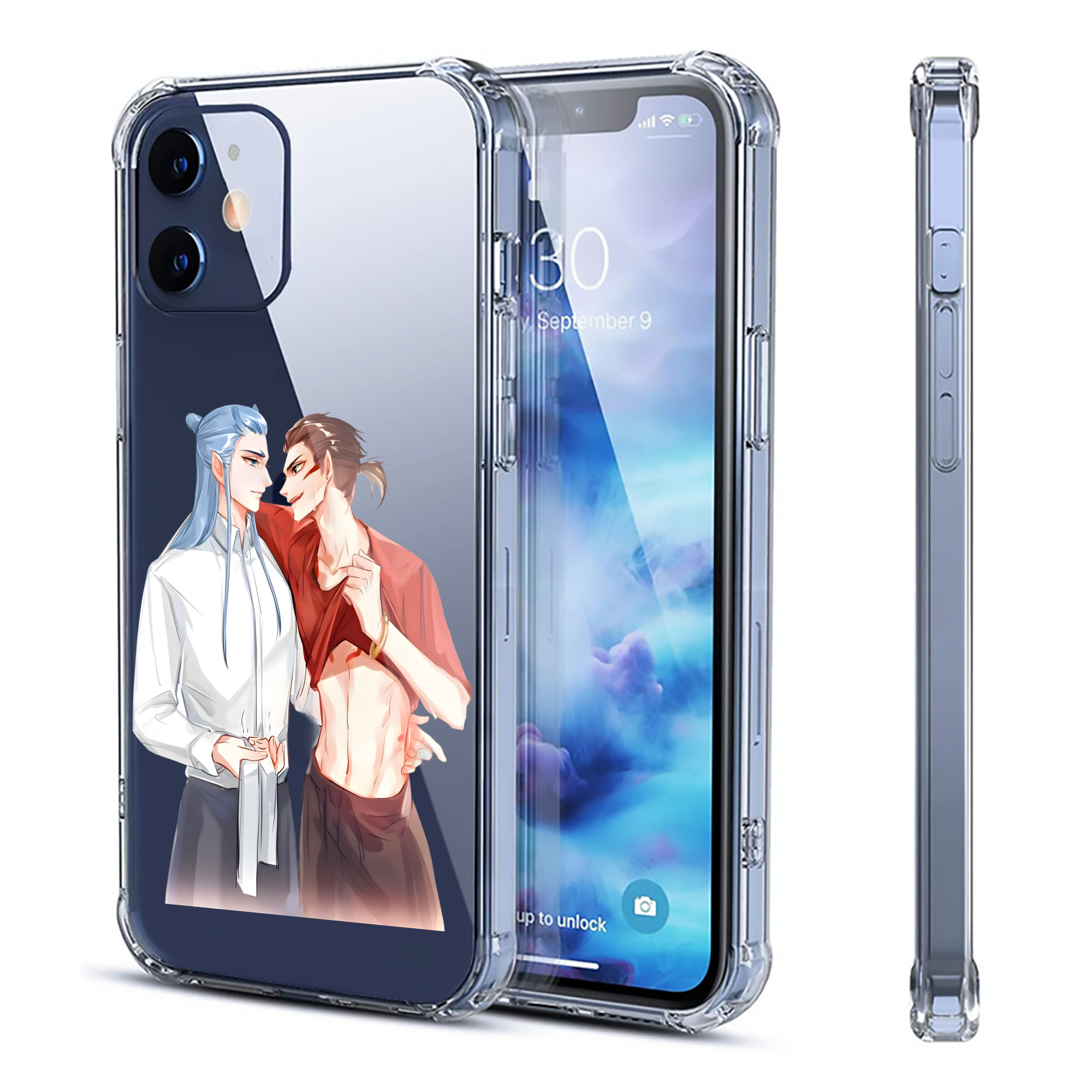 （画像用） Ne Zha 2 ナタ 魔童の大暴れ 【iPhone 12シリーズ対応】透明スマホケース（クリアソフトケース）
